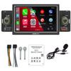 1Din Car Radio Stereo Receiver Carplay 5" Bluetooth Hands-Free Calling Touchscreen MP5 Player Android Auto Mirror Link AM/FM/2USB/SD view 1