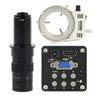 RADHAX Microscope Kit 14MP 1080P HDMI VGA Digital Video Microscope Camera 100X 130X 180X 200X 300X 500X C Mount Lens Microscope Lens Adapters (Color : with 180X LED Light) view 1