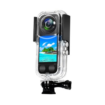 Andoer Panoramic Camera Diving Housing Waterproof Housing Diving Housing Underwater 40 m Replacement for Insta360 X3 Camera