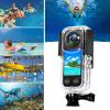 Andoer Panoramic Camera Diving Housing Waterproof Housing Diving Housing Underwater 40 m Replacement for Insta360 X3 Camera view 3