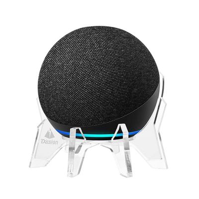 Aokicase For Amazon Echo Dot 4 / Echo Dot 5 Holder Desktop Stand Holder Accessories, No Screws Required, Speaker Accessories Rack (Amazon Echo Dot 4 / Echo Dot 5, Transparent) 101-E002