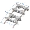 Bingfu Double Antenna Mount Fixed Bracket Kit V Jaw Block Anti-Rust Mast Clamp for Outdoor TV CB Ham Radio Antennas Satellite Dish 4G WiFi Antennae Patio Umbrella Holder Flag Pole (2 Pack) view 2