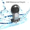Andoer Panoramic Sports Camera Diving Housing Waterproof Housing Diving Protection Housing 50M with Silicone Lens Cover Replacement view 3
