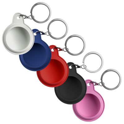 Gadgetime USA Silicone Holder for AirTag (Pack of 5) - Lightweight Apple Compatible Case - Accessories for Keys, Wallets, Luggage, Pets - Scratch-Proof & Shock-Proof Protective Cover