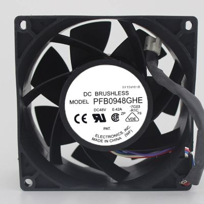 PFB0948GHE 48V 0.42A 92 * 92 * 38 with Temperature Control Powerful Fan