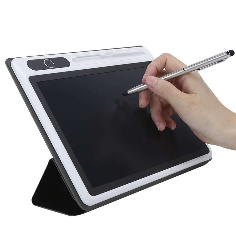 9 Inch LCD Writing Tablet Pad, Electronic Notepad LCD Tablet Drawing Pad Business Supplies Hand Painting Tool, with Faux Leather Case