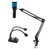 Adjustable Microscope Arm 130x Zoom C Mount Lens Camera Light, 48MP 4K 1080P HDMI USB Digital Camera Industrial Video Microscope Mount Repair Soldering Stand Clamp (22MP) view 1
