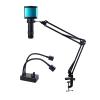 Adjustable Microscope Arm 130x Zoom C Mount Lens Camera Light, 48MP 4K 1080P HDMI USB Digital Camera Industrial Video Microscope Mount Repair Soldering Stand Clamp (48MP Set) view 2