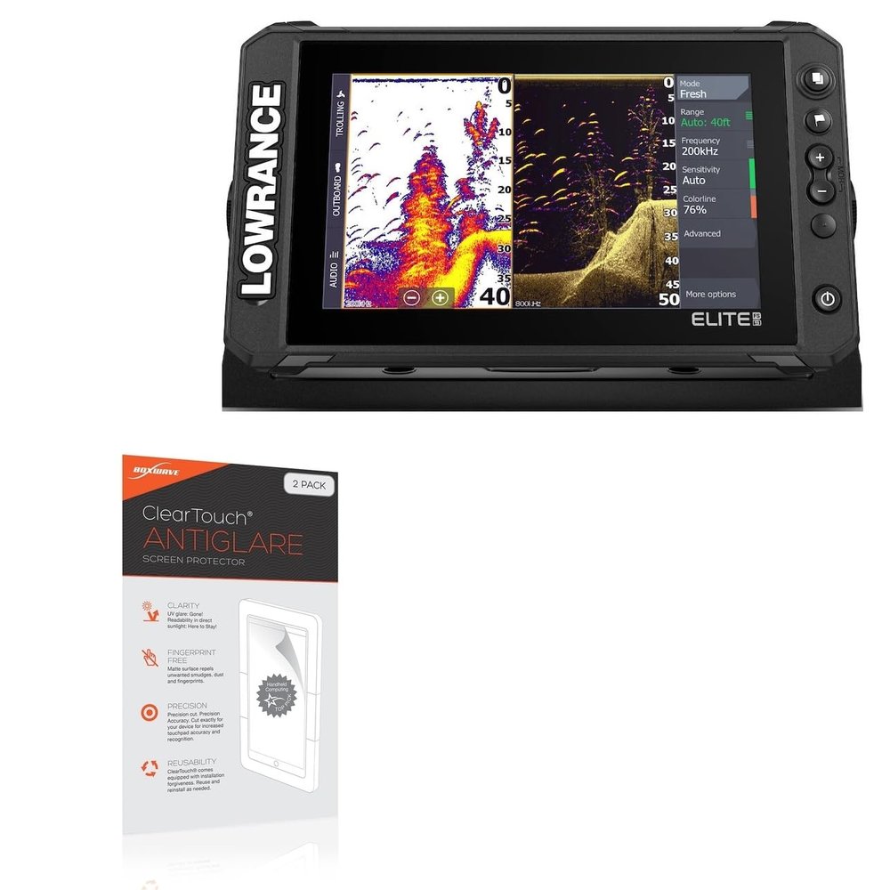 BoxWave Screen Protector Compatible with Lowrance Elite FS 9 - ClearTouch Anti-Glare (2-Pack), Anti-Fingerprint Matte Film Skin