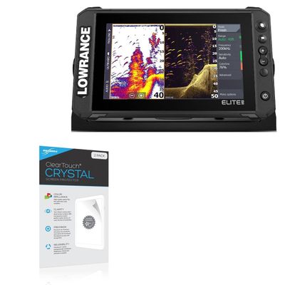 BoxWave Screen Protector Compatible with Lowrance Elite FS 9 - ClearTouch Crystal (2-Pack), HD Film Skin - Shields from Scratches