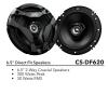 2 Pairs (QTY 4) of JVC 6.5" 300W Max Power Car Audio 2-Way Coaxial Vehicle Speakers Bundle Combo with 50 Ft 16 Gauge Audio Speaker Wiring view 3