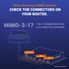 Poynting MIMO-3-17 7-in-1 Transportation & Automotive Antenna | 4X4 LTE MIMO | 2X2 WiFi MIMO | 5G | 4G | CBRS | GPS/GLONASS | 410-3800 MHz | White view 2