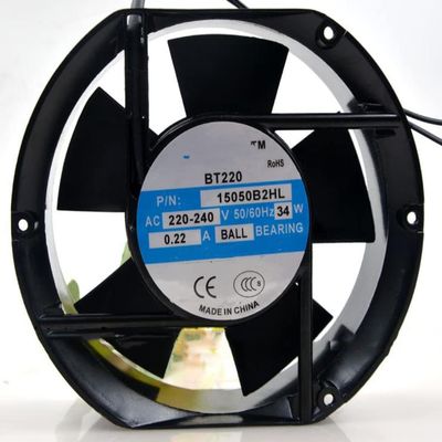 15050B2HL 220/240V 0.22A 34W 2800RPM 172X150X51MM 2-Wire Cooling Fan