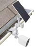 ALERTCAM 2-in-1 Weatherproof Gutter Mount for Arlo Solar Panel and Arlo Pro/Arlo Pro 2/Arlo Pro 3/Arlo Pro 4/Arlo Ulra Security Camera, Perfect Angle to Get Adequate Sunlight - White view 1