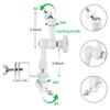 ALERTCAM 2-in-1 Weatherproof Gutter Mount for Arlo Solar Panel and Arlo Pro/Arlo Pro 2/Arlo Pro 3/Arlo Pro 4/Arlo Ulra Security Camera, Perfect Angle to Get Adequate Sunlight - White view 4