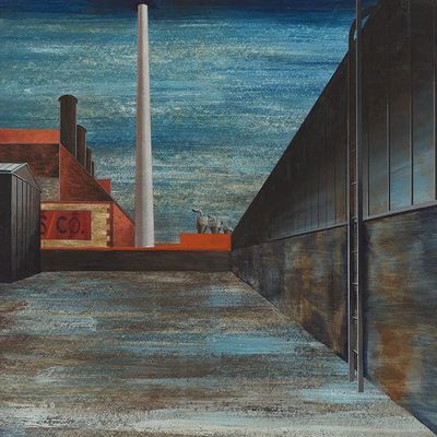Edmund Lewandowski : White Stack : 1946 : Archival Quality Art Print