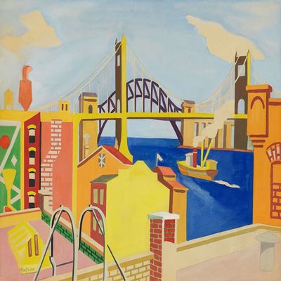 Jan Matulka : Hell Gate, New York City : 1936 : Archival Quality Art Print