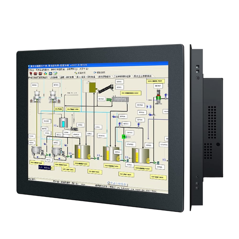 15 Inch Resistive Touch Screen Industrial All-in-one PC WiFi with LAN Win10 (8GB RAM 128GB SSD, Core i3-5010U)