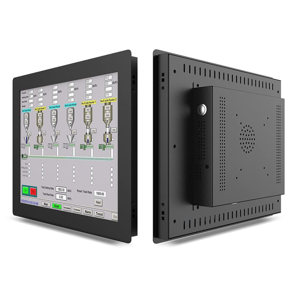 15 Inch Resistive Touch Screen Industrial All-in-one PC WiFi with LAN Win10 (4GB RAM 256GB SSD, Core i3-6100U)