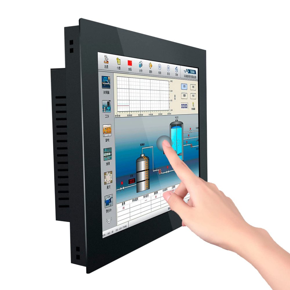 15 Inch Resistive Touch Industrial All-in-one PC WiFi with LAN Win10 Pro(4GB RAM 256GB SSD, Core i5-5250U)