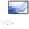 BoxWave Stand and Mount Compatible with Samsung Galaxy Tab S8+ - Pocket Aluminum Stand 3-in-1, Portable Multi Angle Viewing Riser - Metallic Silver view 1