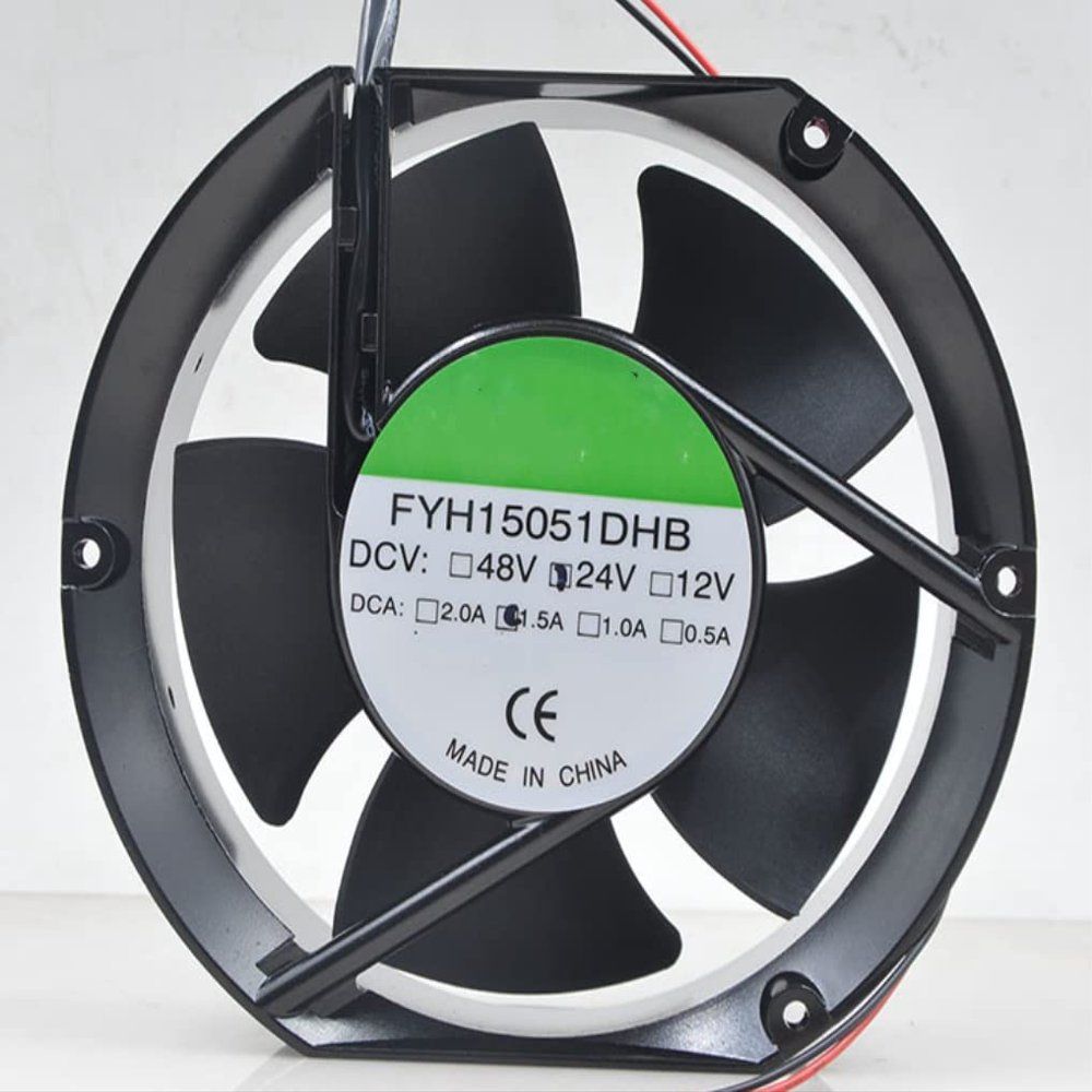FYH15051DHB 24V 1.5A 3800RPM 273CFM 172X150X51MM 2-Wire Cooling Fan