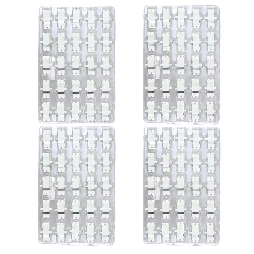 FYBOPTWU - 100 pcs LC Fiber Optical Coupler Adapter LC to LC OM2/OM1 Coupler Duplex Multimode Connectors LC-LC Female to Female Duplex Multi Mode Adaptor