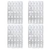 FYBOPTWU - 100 pcs LC Fiber Optical Coupler Adapter LC to LC OM2/OM1 Coupler Duplex Multimode Connectors LC-LC Female to Female Duplex Multi Mode Adaptor