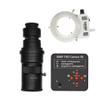 Microscope Accessories Kit 38MP 1080P HDMI Video Microscope Camera 130X 2000X 250X Adjustable Zoom C Mount Lens 56 LED Ring Light For CPU PCB Soldering Microscope Slides ( Color : 38MP 10-250X LED ) view 1