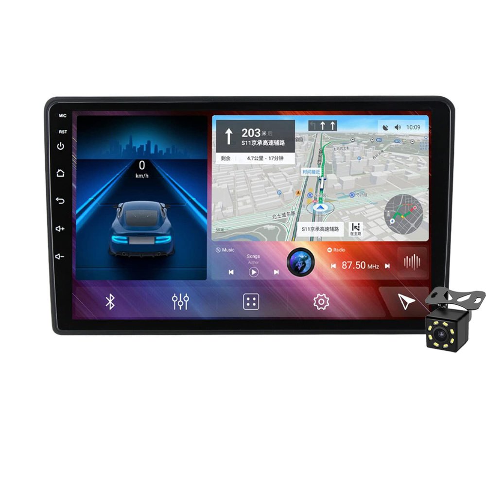 Car Stereo Android 11 for VW Touareg 2003-2010 Car Radio GPS Navigation Head Unit 9" Touchscreen with Bluetooth Backup Camera WiFi 4G FM USB Steering Wheel Control,M600s/6+128g