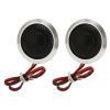 2pcs Car Tweeter, 4 Ohms 150W Dome Tweeter, 2 Way System High Sensitivity Dome Audio Tweeter for Car Audio Systems, Pair Silver Black view 1