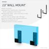 BRAINWAVZ 1.5" Cable Box Wall Mount Hanger Holder, for Routers, Laptops, Modem, Mesh WiFi, Apple TV, Network Switch & More, for Devices Upto 1.5" / 38mm Wide, Adhesive & Screw-in (Black) view 2