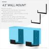4.5" Cable Box Wall Mount Hanger Holder, Adhesive & Screw-in, for Routers, Laptops, Modem, Mesh WiFi, Apple TV, Network Switch & More, for Devices Upto 4.5" / 114mm Wide, (Black) by Brainwavz view 2