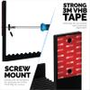 4.5" Cable Box Wall Mount Hanger Holder, Adhesive & Screw-in, for Routers, Laptops, Modem, Mesh WiFi, Apple TV, Network Switch & More, for Devices Upto 4.5" / 114mm Wide, (Black) by Brainwavz view 3