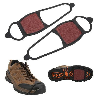 Coarse Sand Snow Shoes Cover, 1 Pair One Size Anti Skid Shoe Cover Coarse Sand Winter Anti Slip Ice Snow Shoes Traction Cleat Crampons Shoes Covers