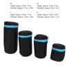 4Pcs Camera Lens Pouch, DSLR Camera Lens Pouch Neoprene Lens Bag Zipper Bag with Metal Hook for Camera Lens view 3