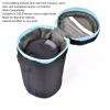 4Pcs Camera Lens Pouch, DSLR Camera Lens Pouch Neoprene Lens Bag Zipper Bag with Metal Hook for Camera Lens view 4