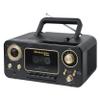 Studebaker Bluetooth Portable Stereo CD, AM/FM Stereo Radio and Cassette Player/Recorder (Black & Gold) view 1