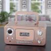 Portable Stereo CD Player with Bluetooth, AM/FM Stereo Radio and Cassette Player/Recorder (Rose & Gold) view 4