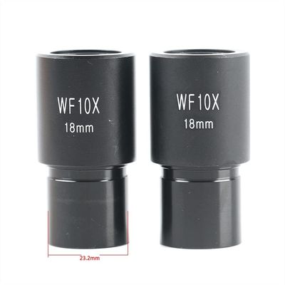 JUIYU Microscope Accessories Kit WF5X 10X 16X 20X 25X 30X Wide-Angle Eyepiece for Biological Stereo Microscope Mounting 23.2mm Optical Glass High Eyepiont Microscope Slides (Color : WF10X 2PCS)