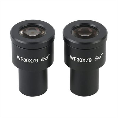 JUIYU Microscope Accessories Kit WF5X 10X 16X 20X 25X 30X Wide-Angle Eyepiece for Biological Stereo Microscope Mounting 23.2mm Optical Glass High Eyepiont Microscope Slides (Color : WF30X 2PCS)
