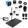 JUIYU Microscope Accessories Kit 38MP Compatible USB Microscopio Camera 3.5X-90X Simul-Focal Trinocular Stereo Microscope for Soldering PCB Jewelry Repair Kit Microscope Slides (Color : VGA CTV 0.5X) view 2