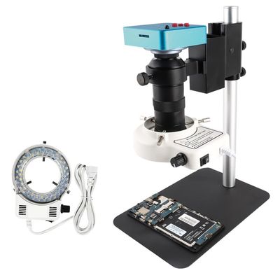 JUIYU Microscope Accessories Kit 38MP Digital Electronic Video Microscope 21MP 16MP 8MP Camera 130X Lens Microscope Slides (Color : SetD 38MP Camera)