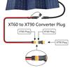 2Pair XT90 to XT60 Connector Adapter, No Wire Gold Plated Expansion Plug view 4