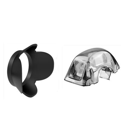 ABZEKH Drone Accessories for DJI FPV Combo Lens Hood Sunshade Anti-Glare for Gimbal Camera Protective Cover for ABS Material Lens Cap Drone Aircraft Accessories (Color : 2 in 1)