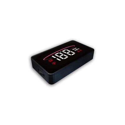 Mallofusa Car HUD Head Up Display Digital OBD2 Mode Stepless Color-Changing Ambiance HUD Speed KM/H MPH Voltage Water Temperature
