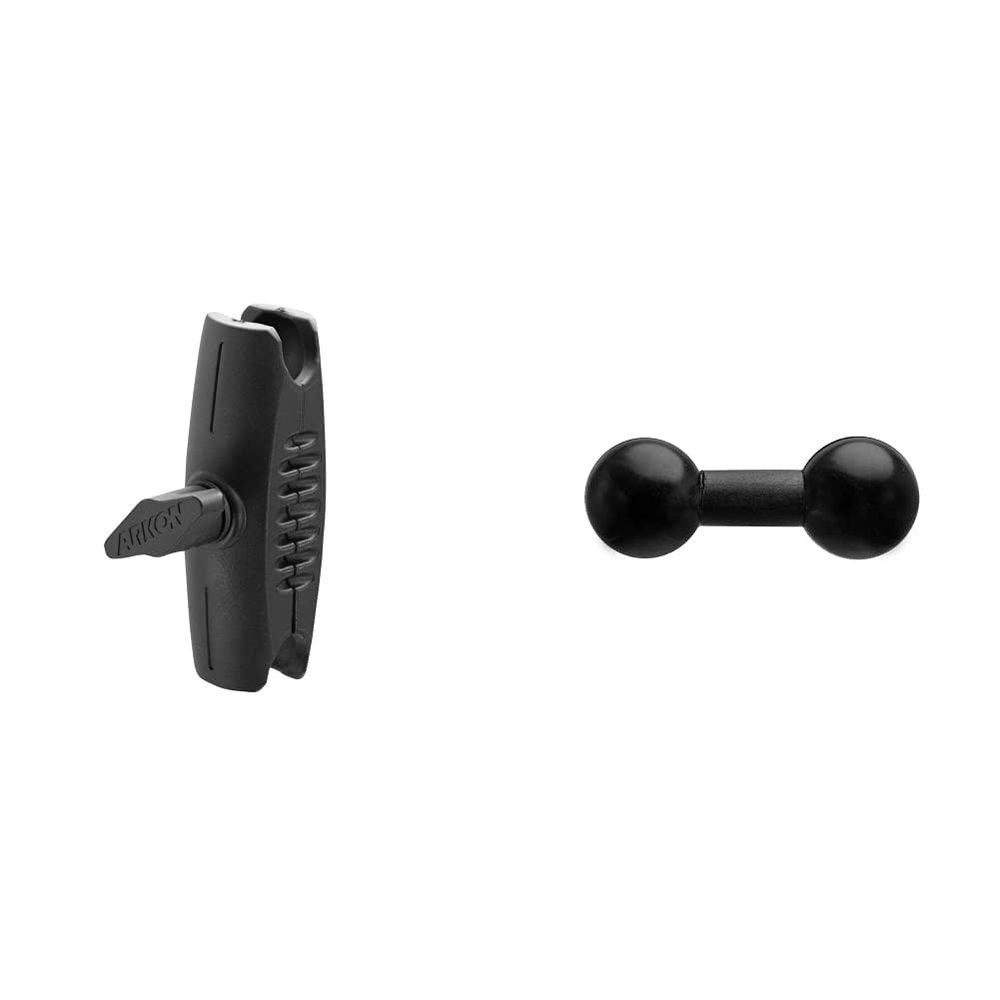 ARKON Robust Mount Shaft Black Retail (SP-RM250) & 25mm (1 inch) Ball to 25mm Ball Adapter Retail Black (SP25MMPL)