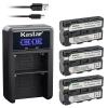 Kastar 3-Pack NP-F570 Battery and LED2 USB Charger Compatible with Feelworld A737 FW278S FW279 FW279S FW450 FW568 FW703 FW759 FW760 FW1018V1 FW1018SPV1 Digital On-Camera Field Monitor view 1
