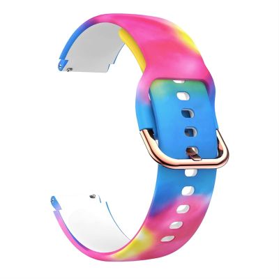 DFAMIN 18mm Smart Watch Band for Garmin Venu 2S/Vivoactive 3S 4S Silicone Wristband Replacement Strap Accessories for Active S Bracelet (Color : ZR, Size : 18mm Universal)