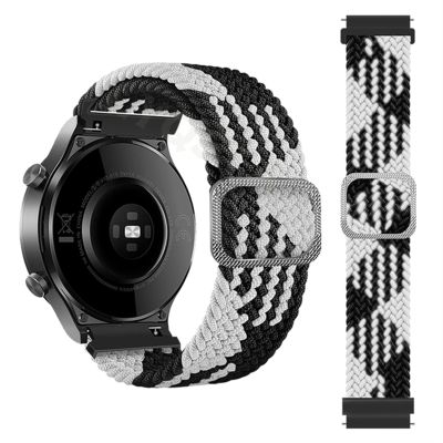 DFAMIN Braided Correa Wrist Strap Bands for COROS APEX Pro/APEX 46 42mm Smartwatch Watchband PACE 2 PACE2 Bracelet Correa (Color : Black and White, Size : for APEX 42mm)